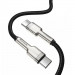 Фото Дата кабель Baseus Cafule Metal Type-C to Type-C 100W (1m) (CATJK-C) (Черный) на vchehle.ua
