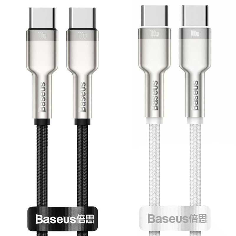 Дата кабель Baseus Cafule Metal Type-C to Type-C 100W (2m) (CATJK-D)