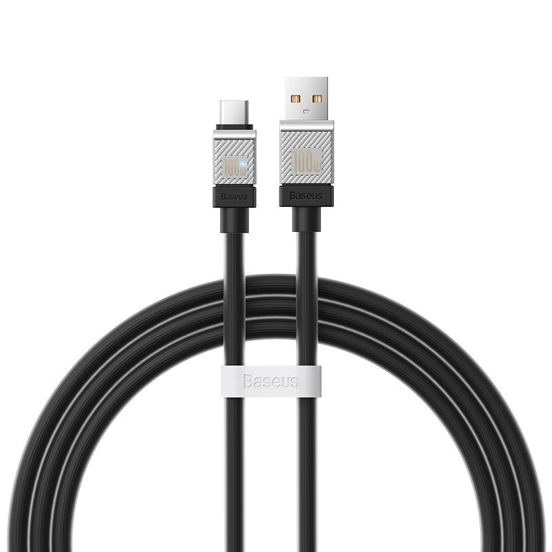 Дата кабель Baseus CoolPlay Series USB to Type-C 100W (1m) (CAKW00060) (Black)
