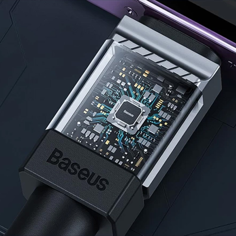Фото Дата кабель Baseus CoolPlay Series USB to Type-C 100W (1m) (CAKW00060) (Black) в магазине vchehle.ua