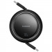 Дата кабель Baseus Free2Draw Mini Retractable Type-C to Type-C 100W (1m) (P10364500) (Cluster Black)
