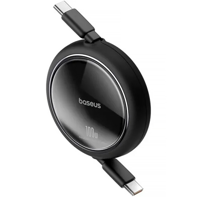 Фото Дата кабель Baseus Free2Draw Mini Retractable Type-C to Type-C 100W (1m) (P10364500) (Cluster Black) на vchehle.ua