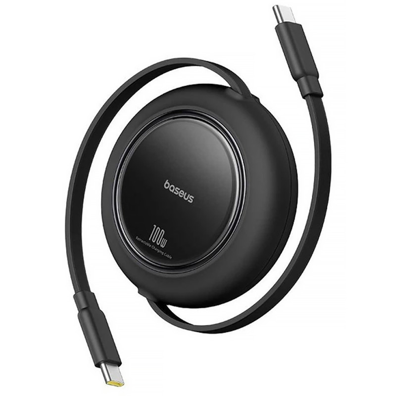 Дата кабель Baseus Free2Pull Mini Retractable Type-C to Type-C 100W (2m) (P10364500113) (Cluster Black)