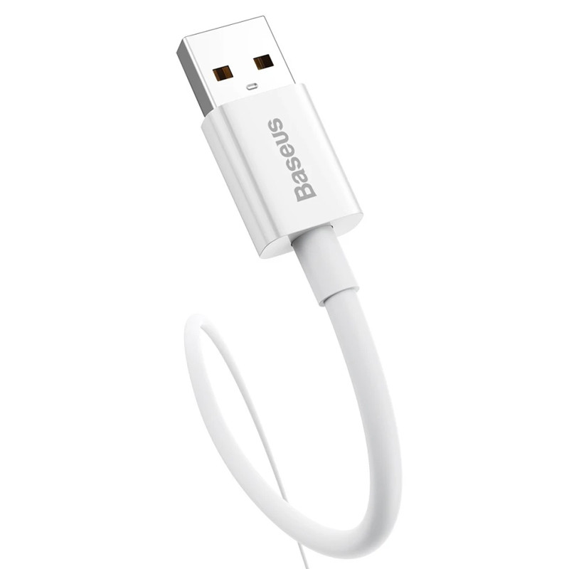 Фото Дата кабель Baseus Superior Series Fast Charging USB to Type-C 100W (2m) (P10320102214) (Moon White) на vchehle.ua
