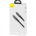 Купити Дата кабель Baseus Tungsten Gold Type-C to Lightning PD 20W (2m) (CATLWJ) (Чорний) на vchehle.ua