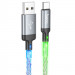 Дата кабель Hoco U112 Shine USB to Type-C 3A (1m) (Gray)
