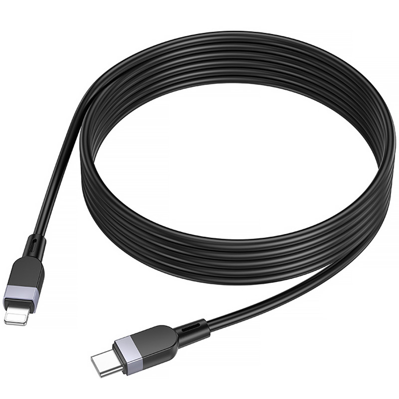 Купити Дата кабель Hoco X109 Energy silicone Type-C to Lightning (2m) (Black) на vchehle.ua