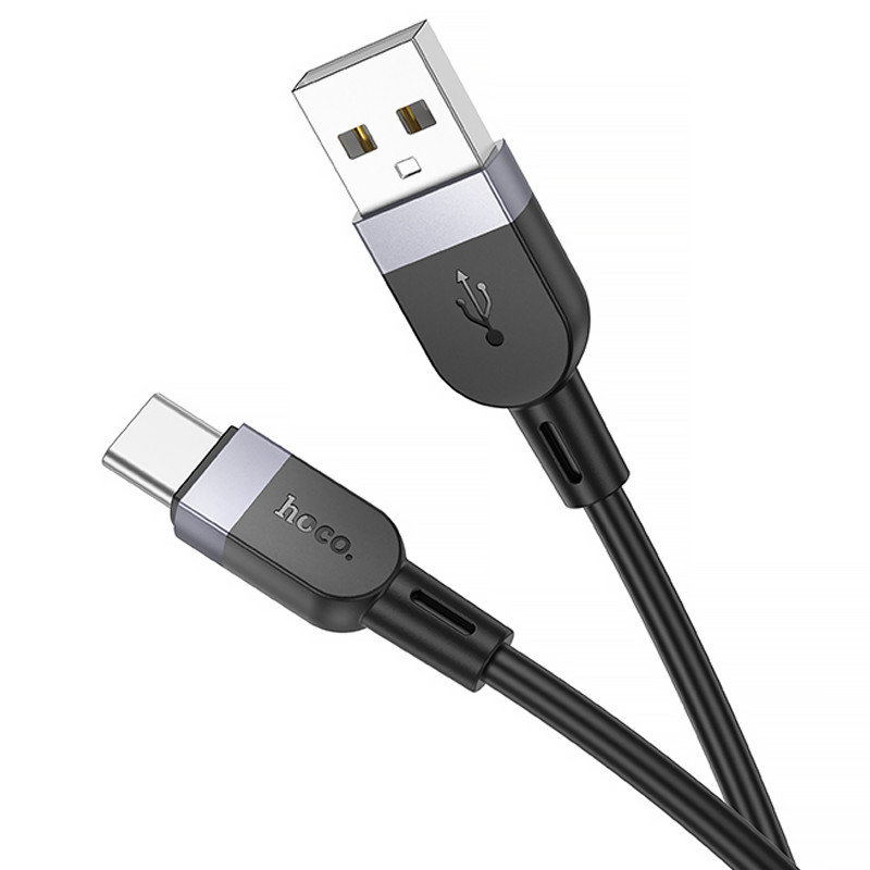 Купить Дата кабель Hoco X109 Energy silicone USB to Type-C (2m) (Black) на vchehle.ua