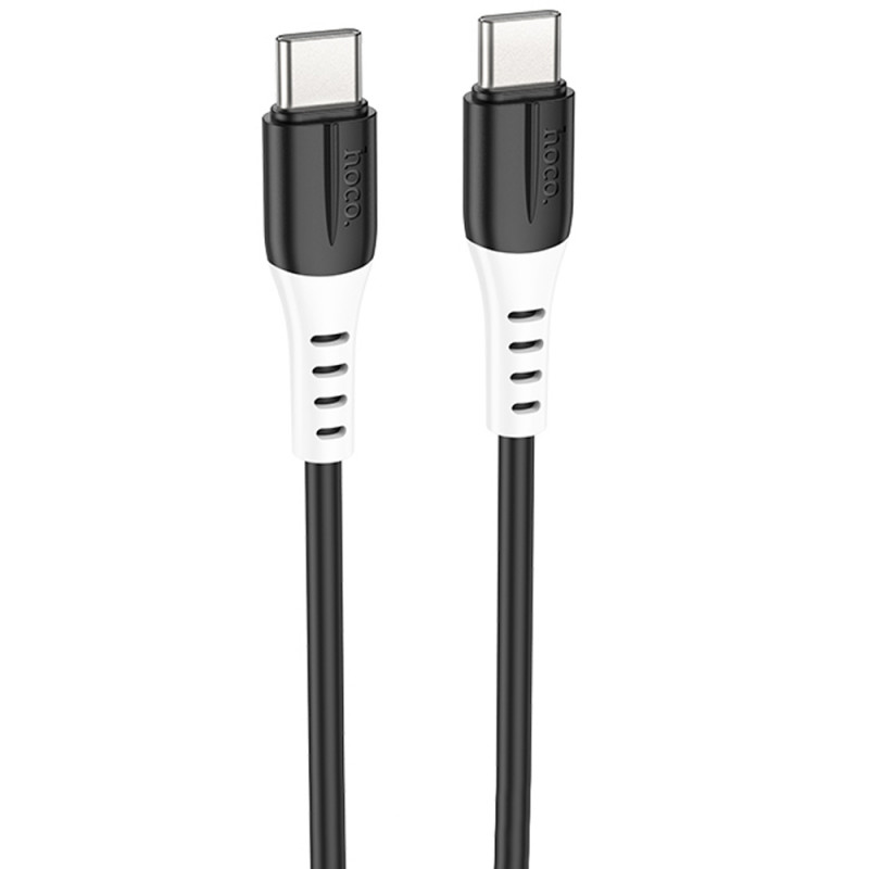 Дата кабель Hoco X82 Silicone Type-C to Type-C 60W (1m) (Black)
