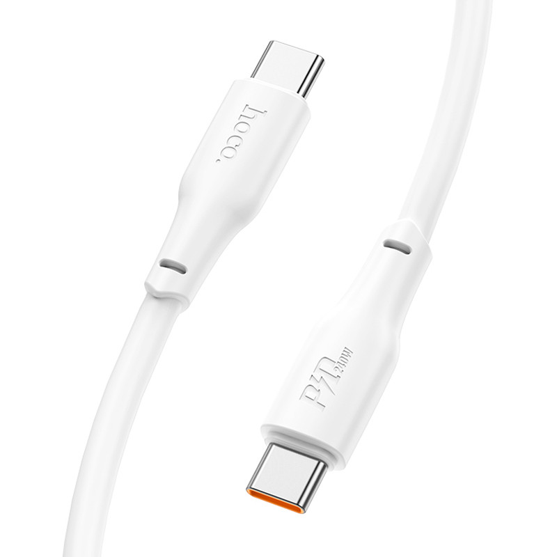 Фото Дата кабель Hoco X93 Force Type-C to Type-C 60W (1m) (White) в магазине vchehle.ua