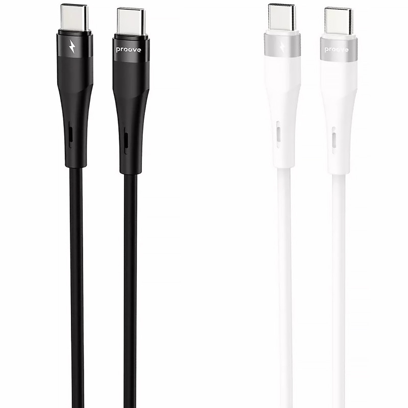 Дата кабель Proove Light Silicone Plus Type-C to Type-C 60W (1m)