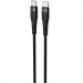 Дата кабель Proove Light Silicone Plus Type-C to Type-C 60W (1m) (Black)