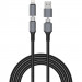Фото Дата кабель WIWU C077 Cyberlink Type-C to Lightning 27W (1m) (Silver) на vchehle.ua