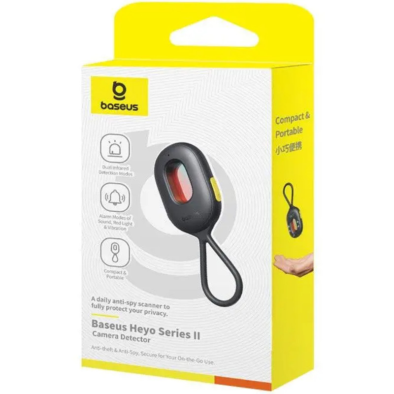 Фото Детектор прихованих камер Baseus Heyo Series II 60 mAh (L60476900) (Cluster Black) в маназині vchehle.ua