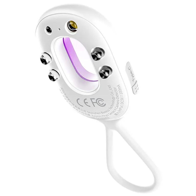 Фото Детектор прихованих камер Baseus Heyo Series II 60 mAh (L60476900) (Moon White) в маназині vchehle.ua