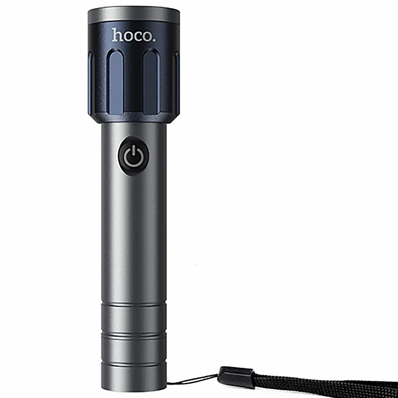 Фото Фонарь аккумуляторный Hoco DL25 (1200Lm 350m 5000mAh) (Silver) в магазине vchehle.ua