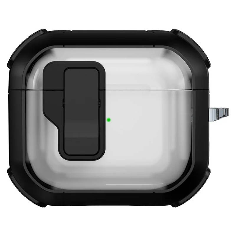 Футляр противоударный Locking Button для наушников Airpods 4 / 5 (Black)