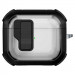 Футляр противоударный Locking Button для наушников Airpods 4 / 5 (Black)