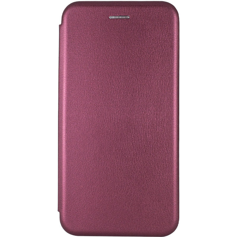Кожаный чехол-книжка Classy для Apple iPhone 7 / 8 / SE (2020) (4.7") (Бордовый)