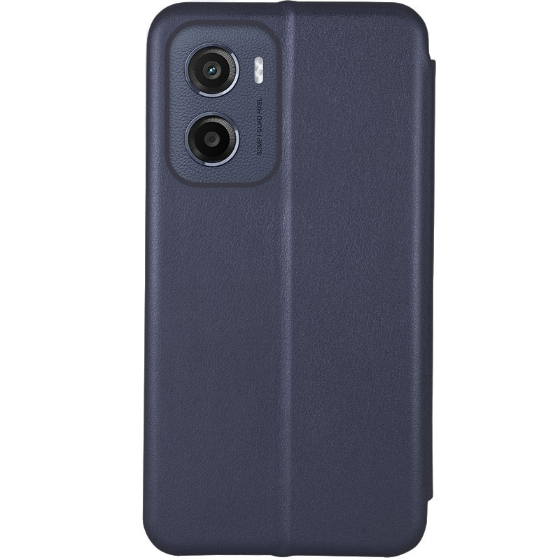 Фото Шкіряний чохол-книжка Classy на Motorola Moto G05 / E15 (Темно-синій) на vchehle.ua