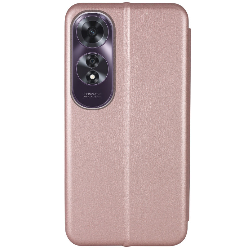 Фото Кожаный чехол-книжка Classy для Oppo A60 4G (Rose Gold) на vchehle.ua