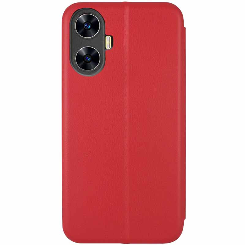 Фото Кожаный чехол-книжка Classy для Realme C55 (Красный) на vchehle.ua