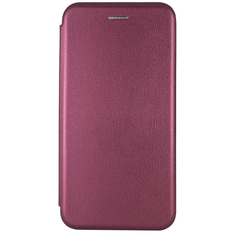 Кожаный чехол-книжка Classy для Samsung Galaxy A18 / A17 (Бордовый)