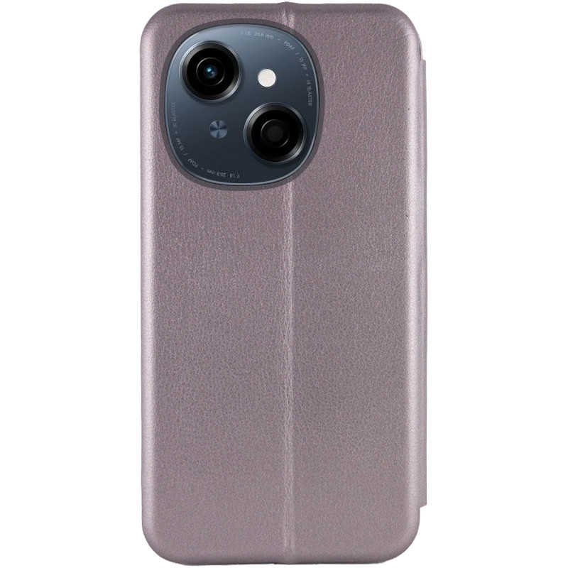 Фото Шкіряний чохол-книжка Classy на TECNO Spark Go 1 (KL4) / Spark Go 2025 (Сірий) на vchehle.ua