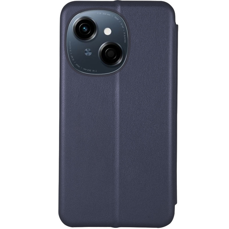 Фото Шкіряний чохол-книжка Classy на TECNO Spark Go 1 (KL4) / Spark Go 2025 (Темно-синій) на vchehle.ua