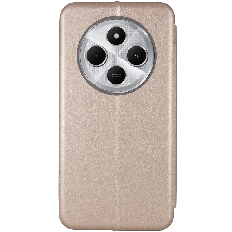Фото Шкіряний чохол-книжка Classy на Xiaomi Redmi 14C / Poco C75 (Золотий) на vchehle.ua