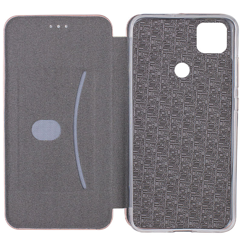 Фото Кожаный чехол-книжка Classy для Xiaomi Redmi 9C / 10A (Rose Gold) в магазине vchehle.ua