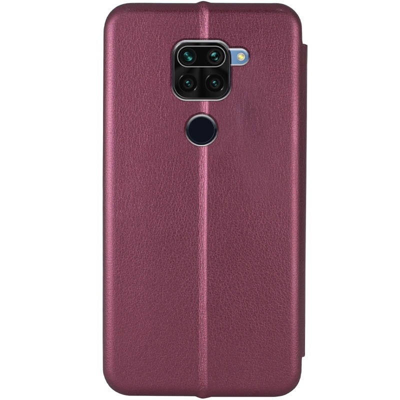 Фото Кожаный чехол-книжка Classy для Xiaomi Redmi Note 9 / Redmi 10X (Бордовый) на vchehle.ua