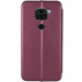 Фото Кожаный чехол-книжка Classy для Xiaomi Redmi Note 9 / Redmi 10X (Бордовый) на vchehle.ua