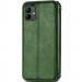 Шкіряний чохол-книжка GETMAN Cubic (PU) на Samsung Galaxy A08 / A07 4G (Зелений) в магазині vchehle.ua
