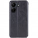 Кожаный чехол-книжка GETMAN Cubic (PU) для Xiaomi Redmi 13C / Poco C65 (Черный) в магазине vchehle.ua