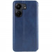 Фото Шкіряний чохол-книжка GETMAN Cubic (PU) на Xiaomi Redmi 13C / Poco C65 (Синій) на vchehle.ua