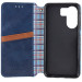 Шкіряний чохол-книжка GETMAN Cubic (PU) на Xiaomi Redmi 13C / Poco C65 (Синій) в магазині vchehle.ua