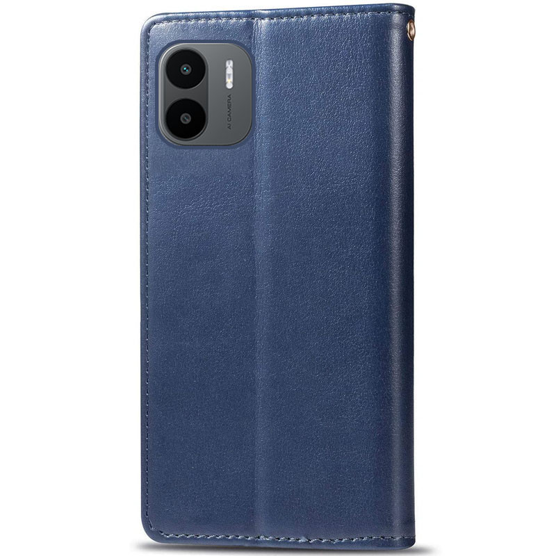 Шкіряний чохол-книжка GETMAN Gallant (PU) для Xiaomi Redmi A1 / A2 (Синій) в магазині vchehle.ua