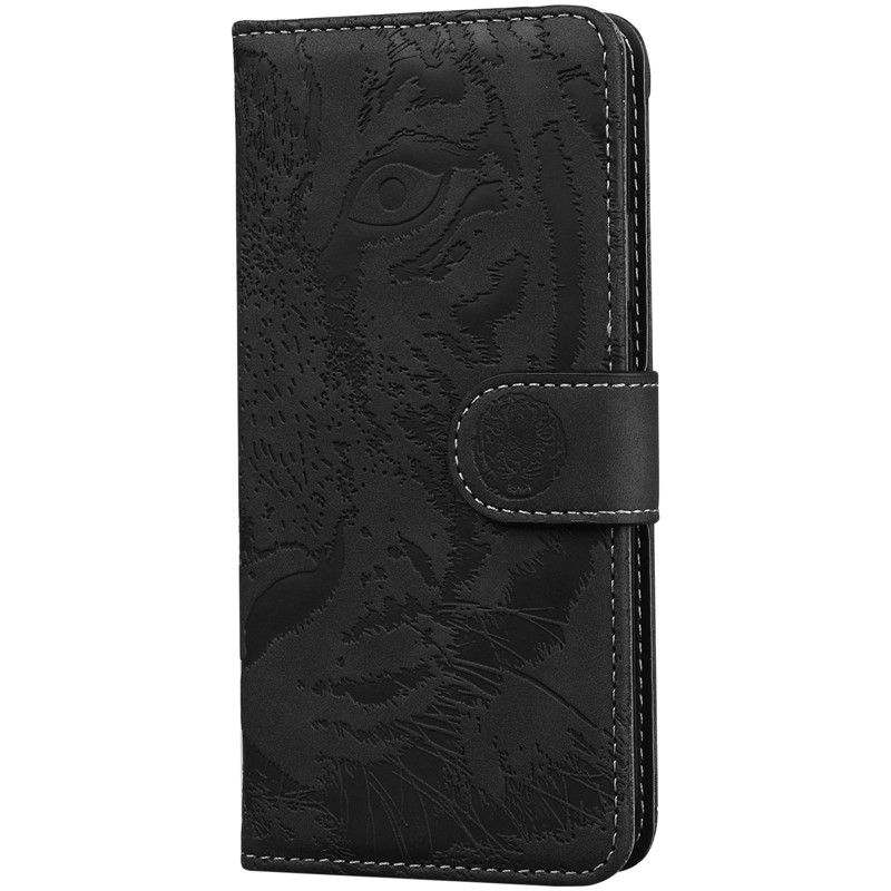 Кожаный чехол-книжка Tiger для Samsung Galaxy A36 5G / A37 5G / A56 5G (Black)