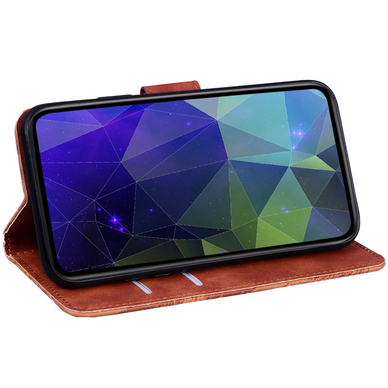 Кожаный чехол-книжка Tiger для Xiaomi Redmi 15 (EU) (Brown) в магазине vchehle.ua