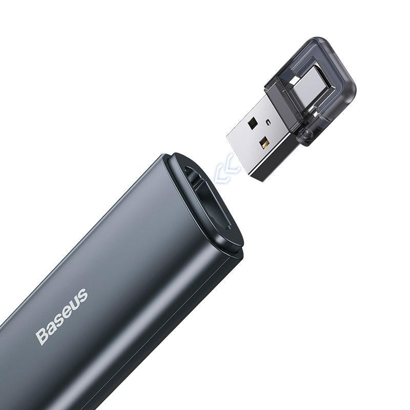 Фото Лазерная указка Baseus Orange Dot Wireless Presenter (Red Laser) (ACFYB-0) (Grey) на vchehle.ua