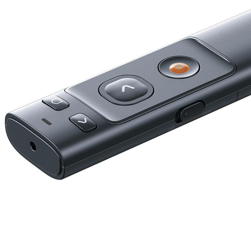 Фото Лазерная указка Baseus Orange Dot Wireless Presenter (Red Laser) (ACFYB-0) (Grey) в магазине vchehle.ua