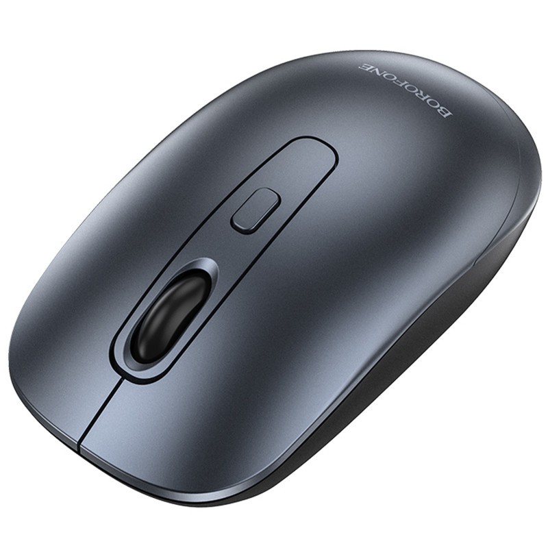 Купить Мышь беспроводная Borofone BG13 Winner 2.4G (Black / Metal gray) на vchehle.ua