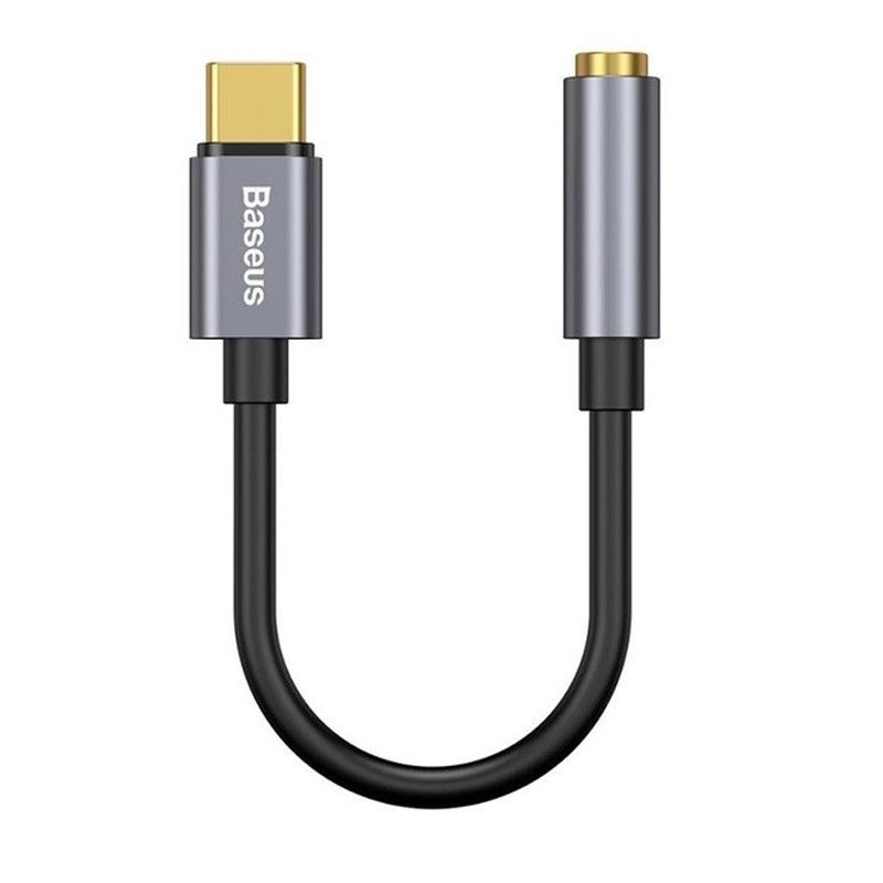 Перехідник Baseus L54 Type-C to 3.5mm (CATL54) (Сірий)