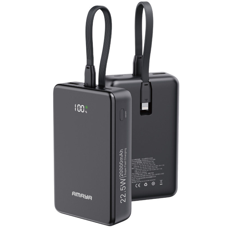 Power Bank Amaya 20000 mAh F230C PD22.5W with cable