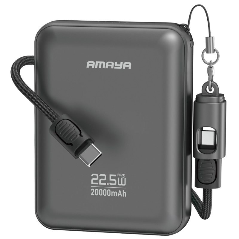 Power Bank Amaya 20000 mAh F237C PD22.5W with cable (Grey)