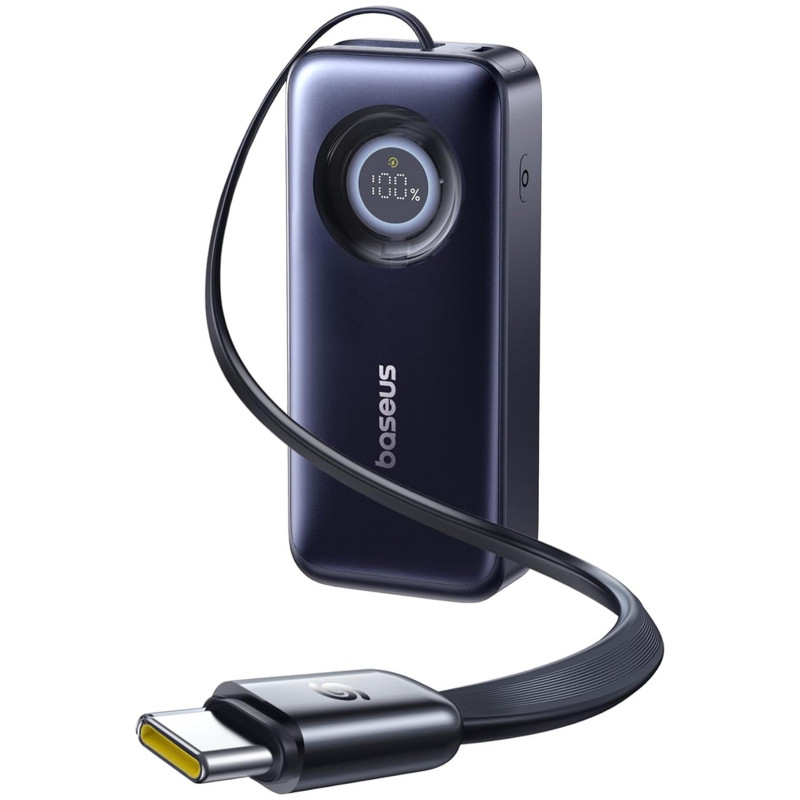 Power Bank Baseus 20000 mAh EnerCore CR11 PD100W with cable (PPNMS) (Cosmic Black) в магазине vchehle.ua