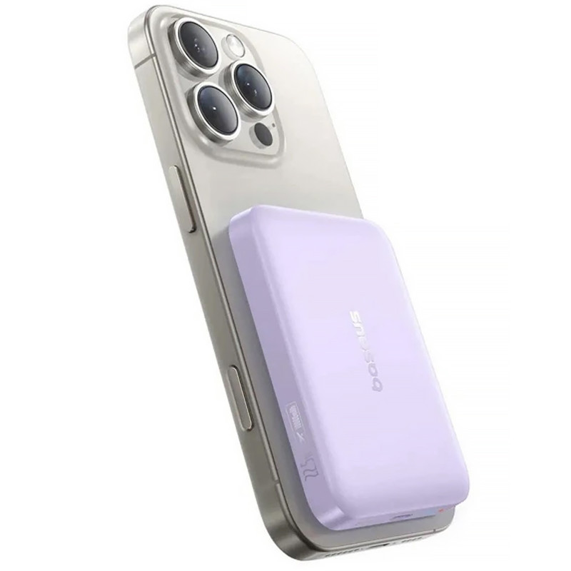 Power Bank Baseus 10000mAh EnerFill FM11 Ultra-Mini 22.5W с БЗУ (PPFM11-1022) (Nebula Purple) в магазине vchehle.ua