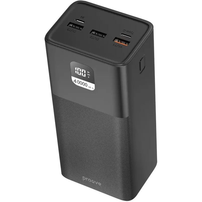 Фото Power Bank Proove 40000 mAh Giant 100W (Black) в магазине vchehle.ua