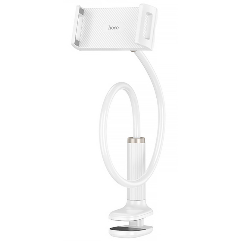 Тримач настільний Hoco HD10 Bamboo lazy stand 4.5-13" (White)